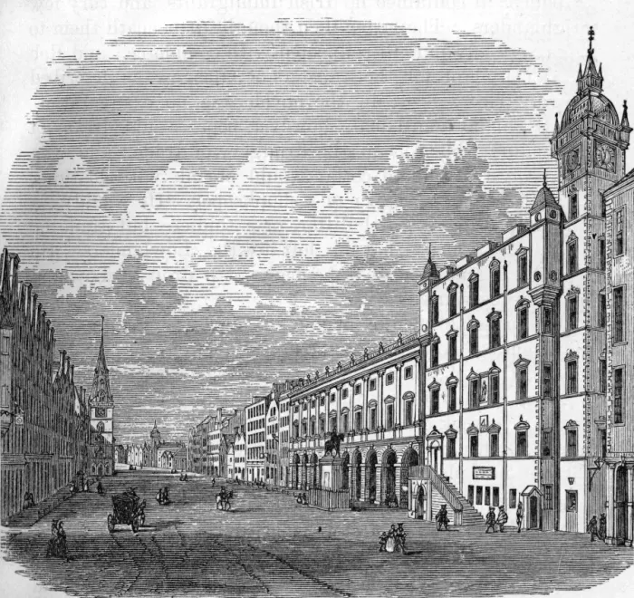 Framed Print : Glasgow / Trongate / 1754 Framed Print : Glasgow / Trongate / 1754