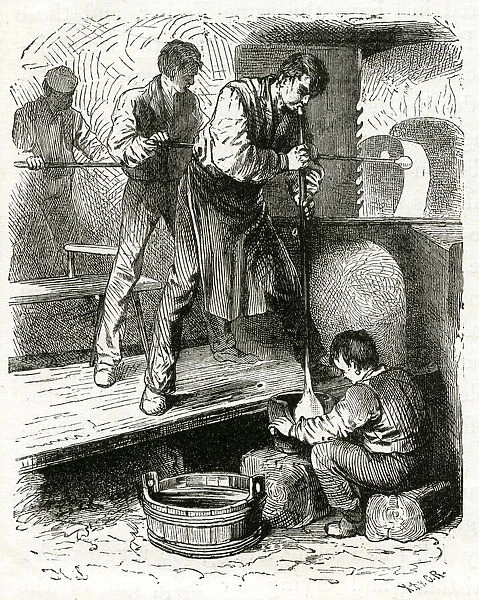 Glass blowing 1872