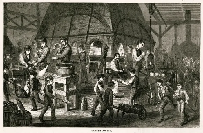 Framed Print : GLASS BLOWING, BROOKLYN Framed Print : GLASS BLOWING, BROOKLYN
