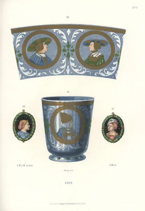 Framed Print : Glass goblet with enamel work, 1529 Framed Print : Glass goblet with enamel work, 1529