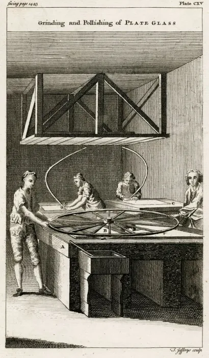 Framed Print : GLASS MAKING 1755 - 3 Framed Print : GLASS MAKING 1755 - 3