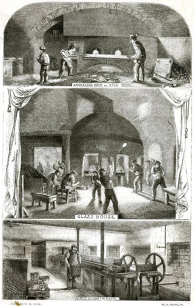 GLASS MANUFACTURE 1850