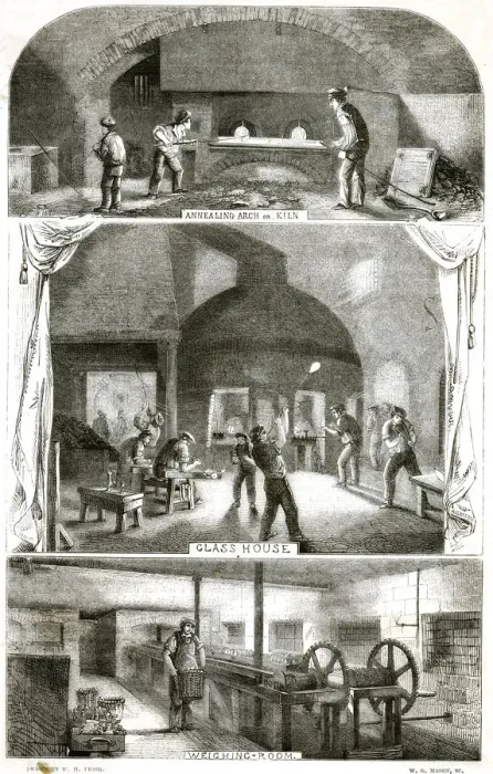 Framed Print : GLASS MANUFACTURE 1850 Framed Print : GLASS MANUFACTURE 1850