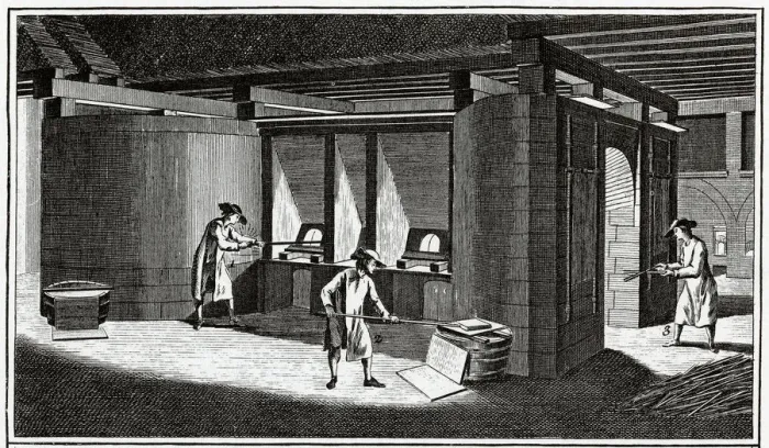 Framed Print : GLASSMAKING / SKIMMING Framed Print : GLASSMAKING / SKIMMING