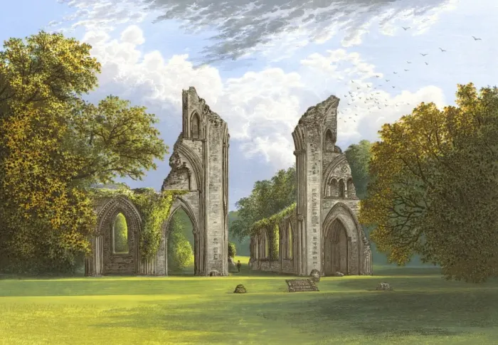 Framed Print : Glastonbury Abbey, Somerset Framed Print : Glastonbury Abbey, Somerset