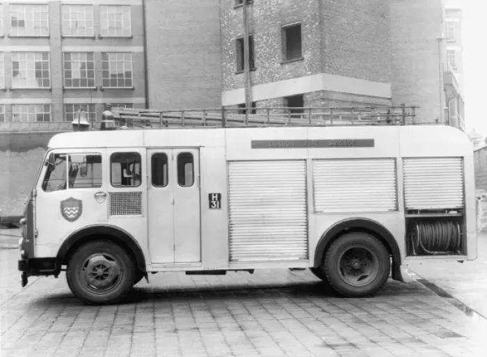 Framed Print : GLC-LFB - Former Croydon Brigade pump fire engine Framed Print : GLC-LFB - Former Croydon Brigade pump fire engine