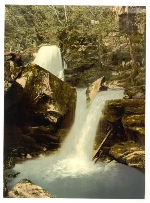Framed Print : Glen Lyn. the upper falls, Lynton and Lynmouth, England Framed Print : Glen Lyn. the upper falls, Lynton and Lynmouth, England