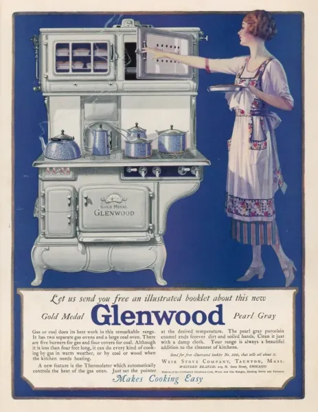 Glenwood Cooker Advert available as Framed Prints, Photos, Wall Art and  Photo Gifts