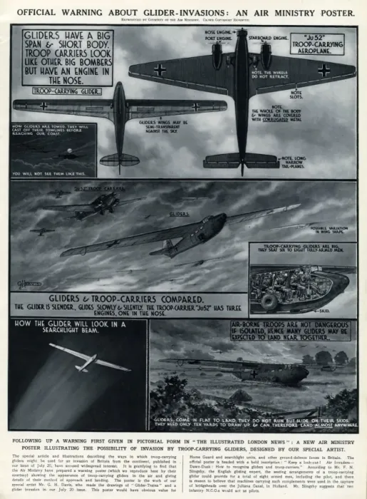 Framed Print : Glider invasions of Britain by G. H. Davis Framed Print : Glider invasions of Britain by G. H. Davis