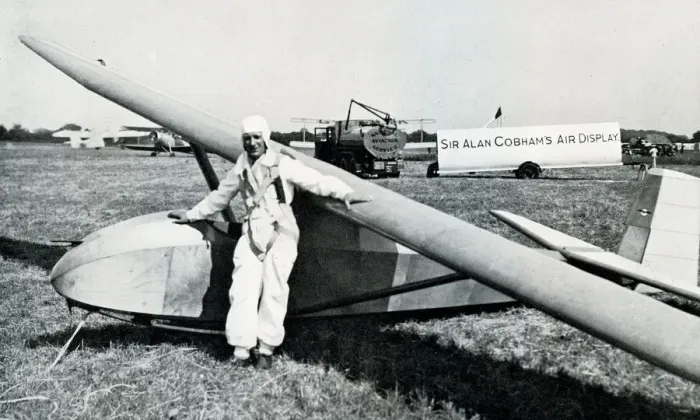 Framed Print : Glider used for display at the Cobham Air Circus Framed Print : Glider used for display at the Cobham Air Circus