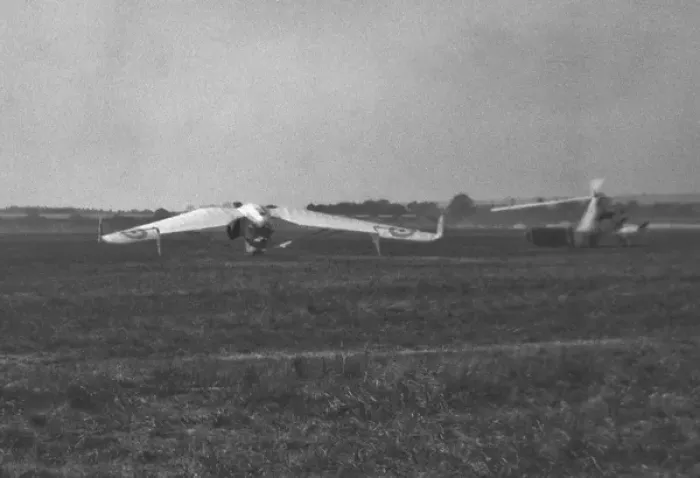 Framed Print : Two gliders in a field Framed Print : Two gliders in a field