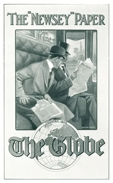 Framed Print : The Globe Newspaper Advertisement Framed Print : The Globe Newspaper Advertisement