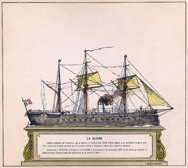 GLOIRE. French ironclad frigate Date: 1859
