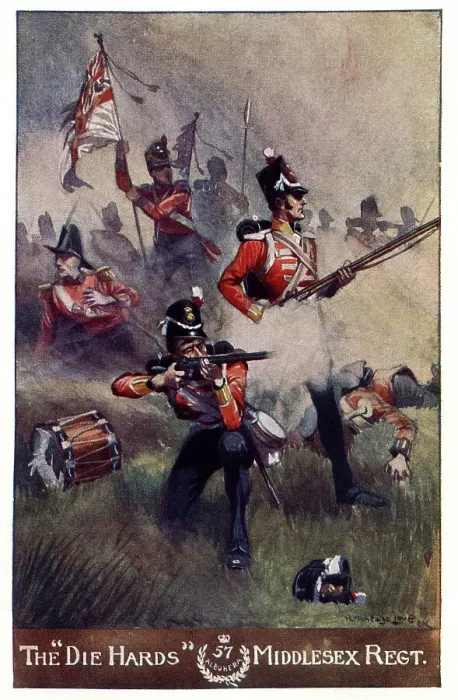 Framed Print : Glorious Gallantry of the Middlesex Regiment at Albuhera Framed Print : Glorious Gallantry of the Middlesex Regiment at Albuhera