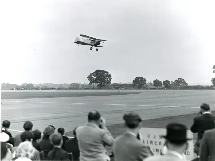 Framed Print : Gloster Gladiator, G-AMRK, gives a low flypast at the 19? Framed Print : Gloster Gladiator, G-AMRK, gives a low flypast at the 19?