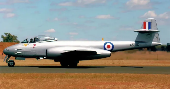 Framed Print : Gloster Meteor F. 8 VH-MBX Framed Print : Gloster Meteor F. 8 VH-MBX