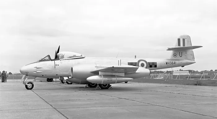 Framed Print : Gloster Meteor F. 8 WH364 V
