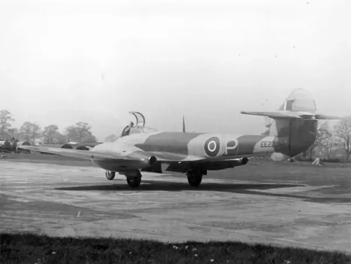 Framed Print : Gloster Meteor F1 EE223 Framed Print : Gloster Meteor F1 EE223