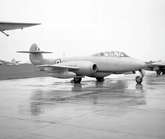 Framed Print : Gloster Meteor T.7 WA740