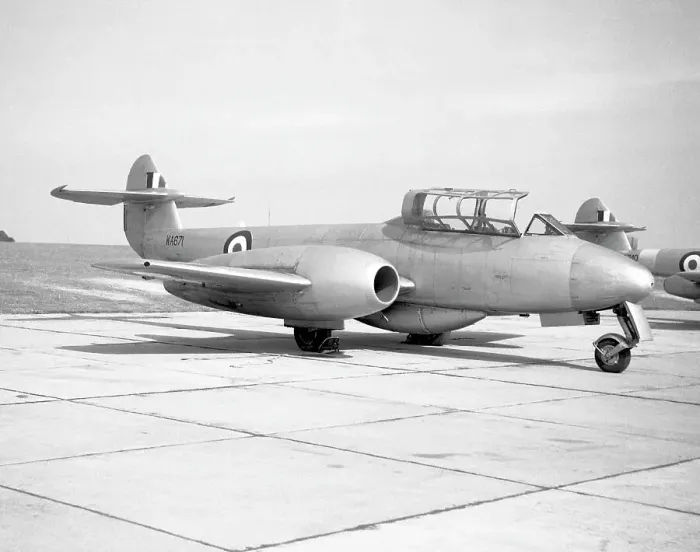 Framed Print : Gloster Meteor T.7 WA741 Framed Print : Gloster Meteor T.7 WA741