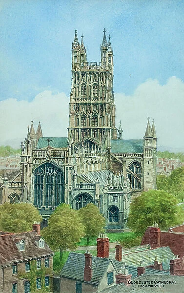 Gloucester Cathedral, Gloucestershire, from the west