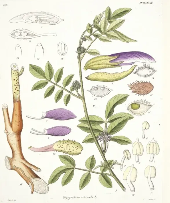 Framed Print : Glycyrrhiza echinata, liquorice Framed Print : Glycyrrhiza echinata, liquorice