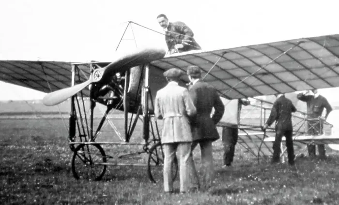 Framed Print : Gnome-Bleriot monoplane at the Eastbourne Aviation Company Framed Print : Gnome-Bleriot monoplane at the Eastbourne Aviation Company