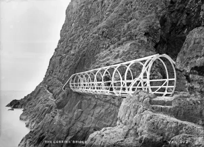 Framed Print : The Gobbins Bridge Framed Print : The Gobbins Bridge
