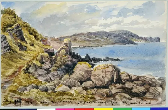 Framed Print : The Gobbins, Co. Antrim, from Pigeon Cove Framed Print : The Gobbins, Co. Antrim, from Pigeon Cove