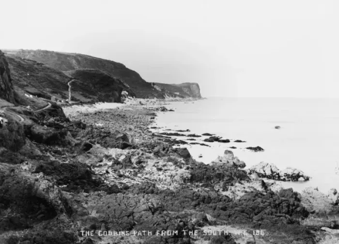 Framed Print : The Gobbins Path from the South Framed Print : The Gobbins Path from the South