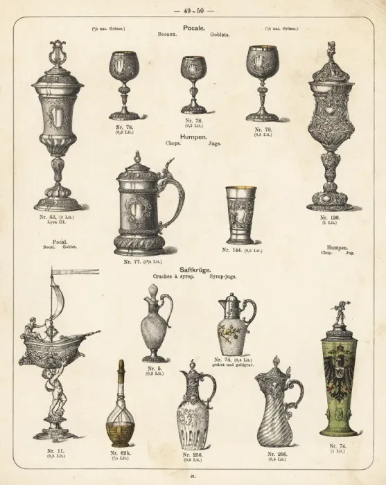 Framed Print : Goblets, jugs and syrup jugs Framed Print : Goblets, jugs and syrup jugs