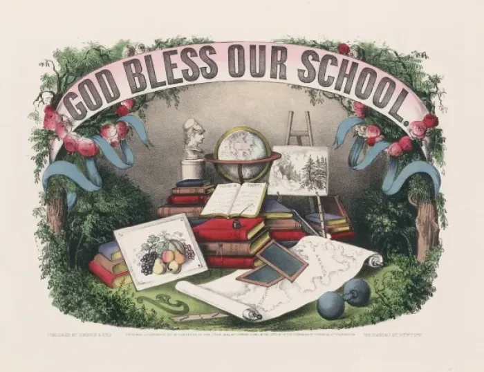 Framed Print : God bless our school Framed Print : God bless our school