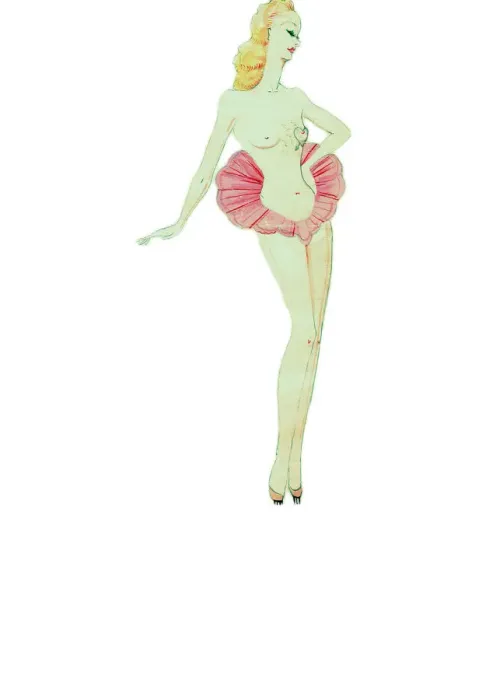 Framed Print : Goddess of Love - Murrays Cabaret Club costume design