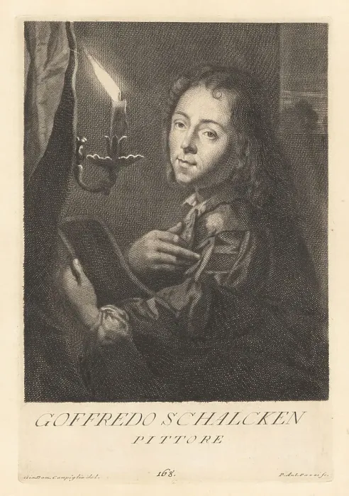 Framed Print : Godfried Schalcken, Dutch genre and portrait painter, 1643-1706 Framed Print : Godfried Schalcken, Dutch genre and portrait painter, 1643-1706