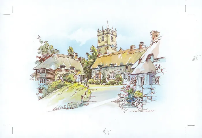 Framed Print : Godshill, Isle of Wight Framed Print : Godshill, Isle of Wight