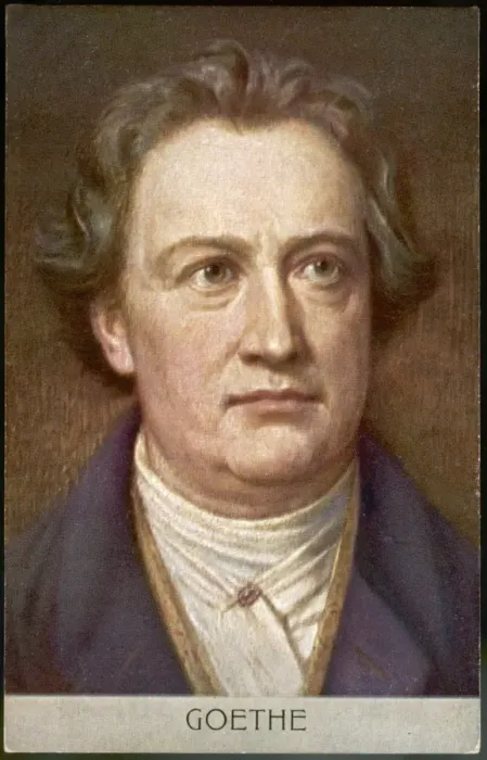 Framed Print : Goethe / Anon / Postcard Framed Print : Goethe / Anon / Postcard
