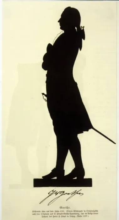 Framed Print : Goethe / Silhouette / 1780 Framed Print : Goethe / Silhouette / 1780