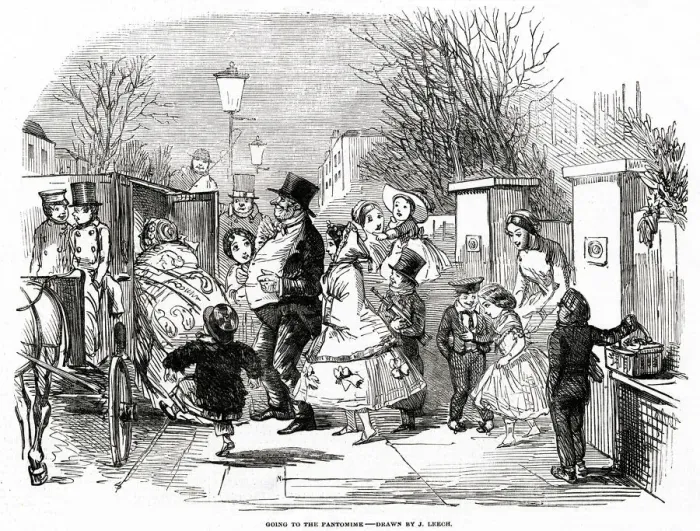 Framed Print : Going to the Pantomime 1853 Framed Print : Going to the Pantomime 1853