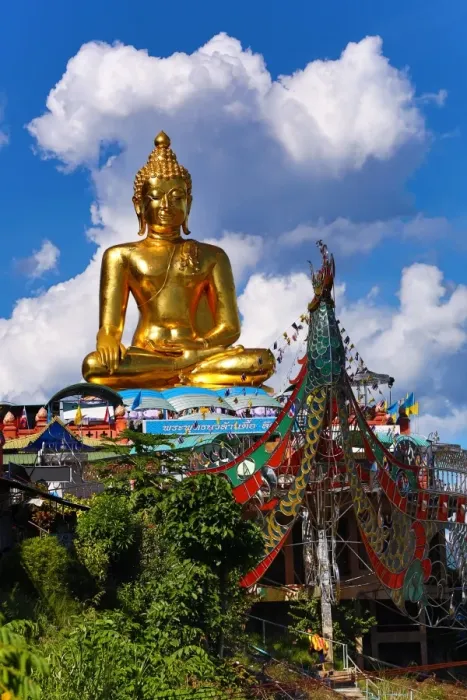 Framed Print : Gold Buddha statue, Golden Triangle, Thailand Framed Print : Gold Buddha statue, Golden Triangle, Thailand