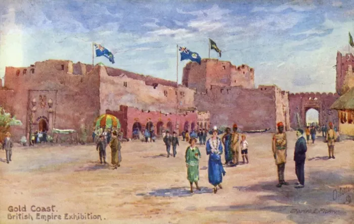 Framed Print : Gold Coast Building, British Empire Exhibition, Wembley Framed Print : Gold Coast Building, British Empire Exhibition, Wembley