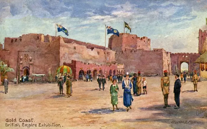 Framed Print : Gold Coast Pavilion - British Empire Exhibition Framed Print : Gold Coast Pavilion - British Empire Exhibition
