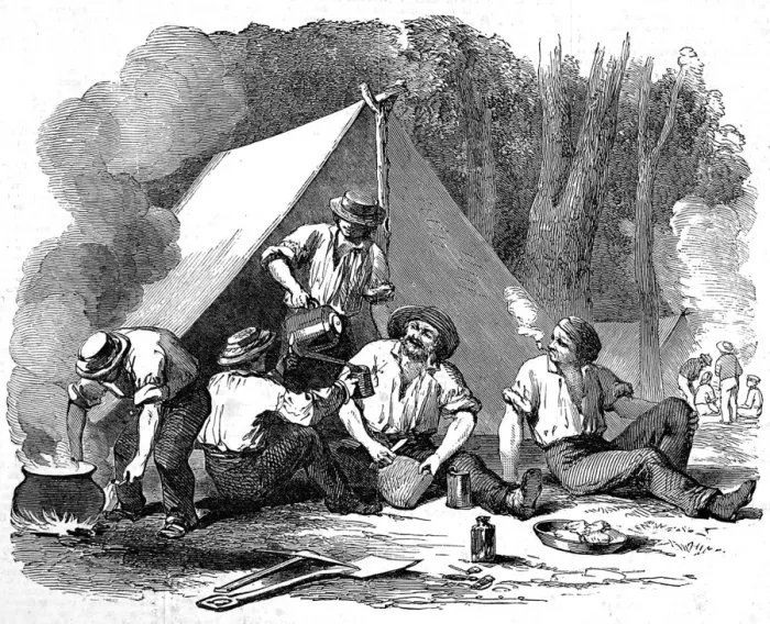 Framed Print : Gold diggers at rest Framed Print : Gold diggers at rest