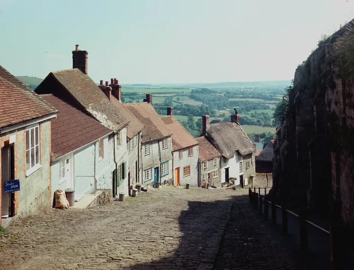 Framed Print : Gold Hill, Shaftesbury Framed Print : Gold Hill, Shaftesbury