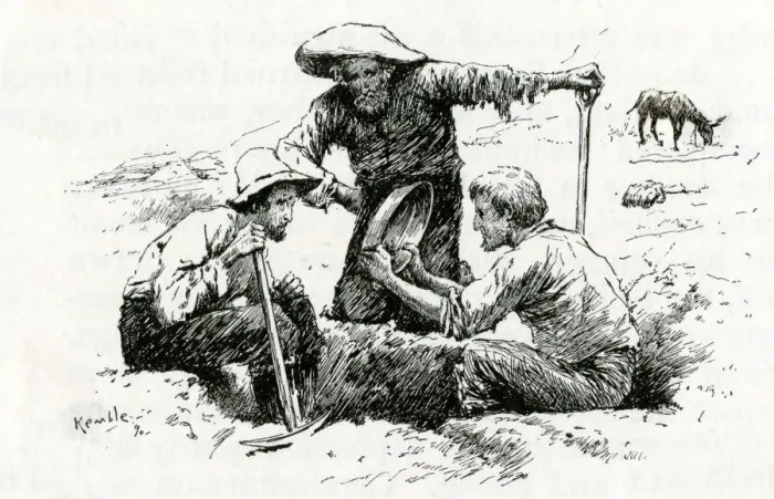 Framed Print : GOLD PROSPECTORS Framed Print : GOLD PROSPECTORS