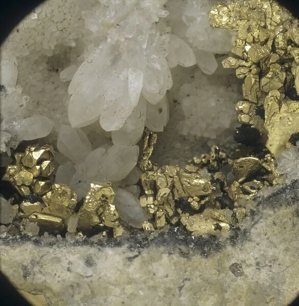 Gold can be rediposited during the processes taking place in the earths