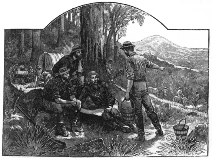 Framed Print : Gold Rush / Australia Framed Print : Gold Rush / Australia