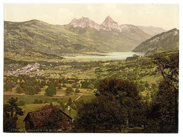 Goldau, with Mythen, Lake Lucerne, Switzerland