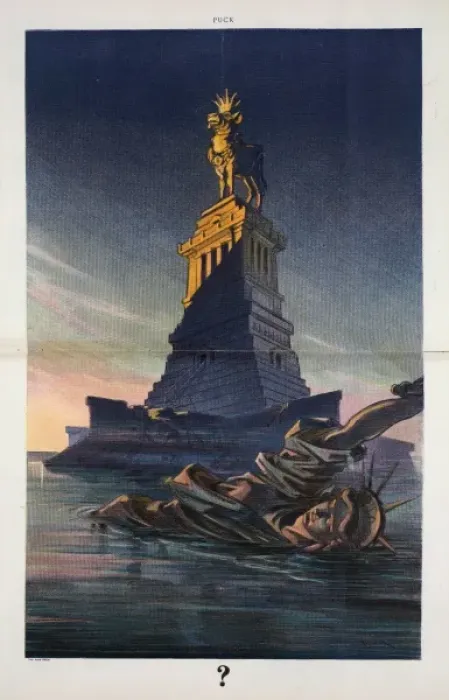 Framed Print : Golden cow replaces Liberty Framed Print : Golden cow replaces Liberty
