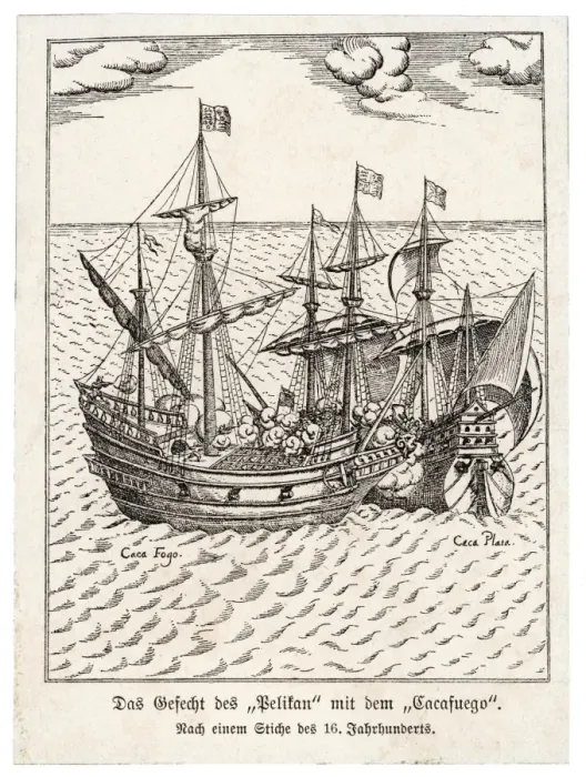 Framed Print : Golden Hind & C fuego Framed Print : Golden Hind & C fuego
