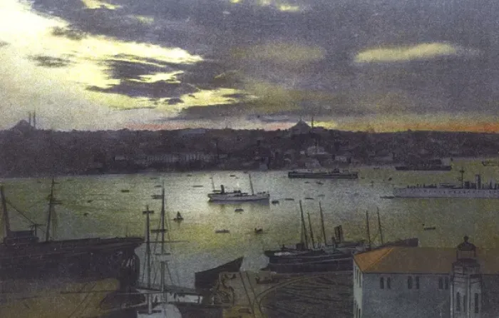 Framed Print : The Golden Horn at Twilight - Istanbul, Turkey Framed Print : The Golden Horn at Twilight - Istanbul, Turkey